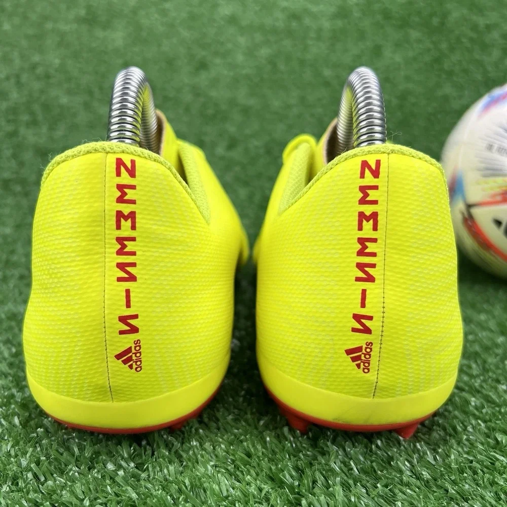 adidas Nemeziz 18.4 FxG Soccer Cleats  Mens 6 Solar Yellow / Blue Futbol‎ Boots
